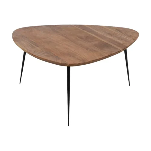 Table basse trio bois d'acacia et métal Ixia 86 cm — vue 5