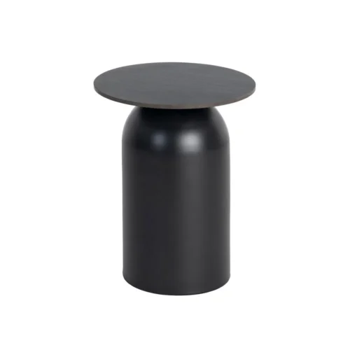 Table basse trio plateau pierre frittée noire Ixia 80 cm — vue 10