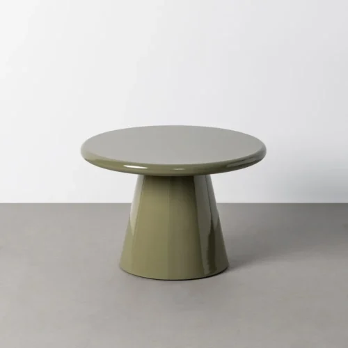Table basse verte brillante Ixia 60 cm