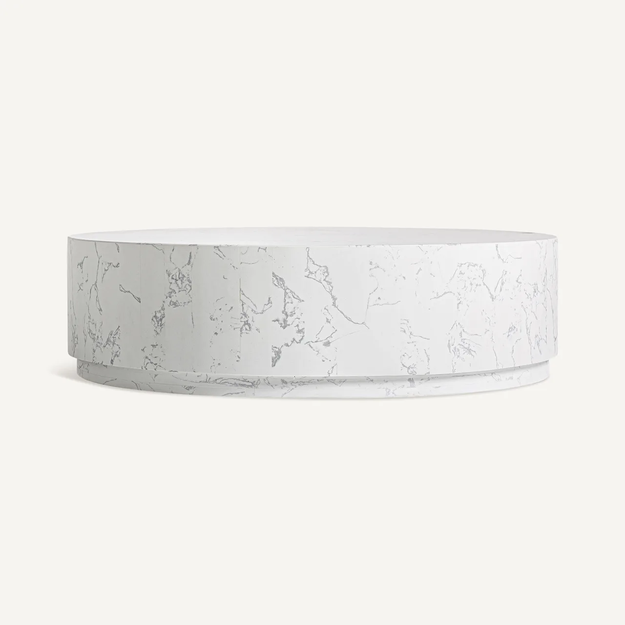 Table basse Vonnas pierre frittée blanche Vical Home