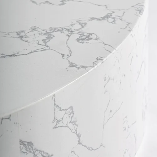 Table basse Vonnas pierre frittée blanche Vical Home — vue 3
