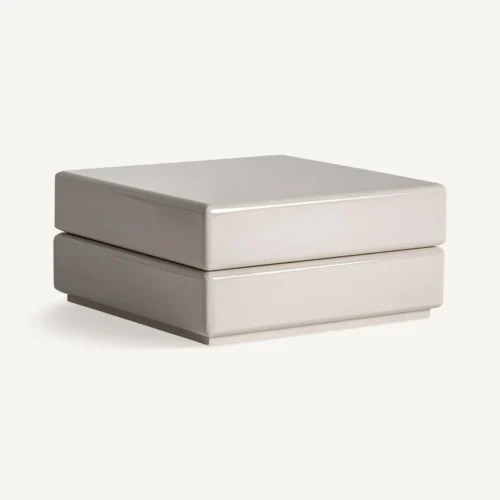 Table basse Whiel blanc cassé 60 x 60 Vical Home — vue 2