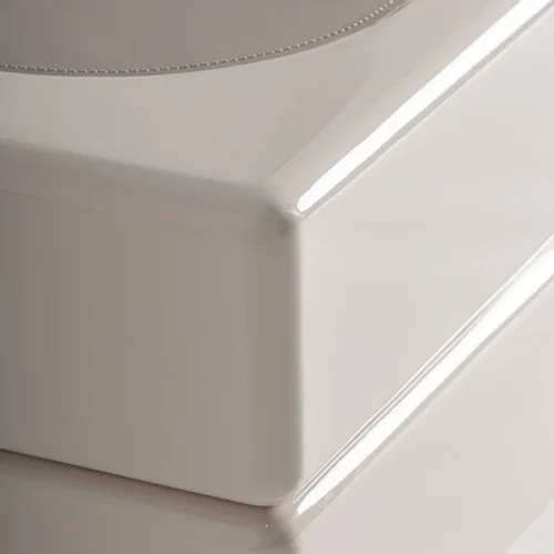 Table basse Whiel crème bords arrondis Vical Home — vue 3
