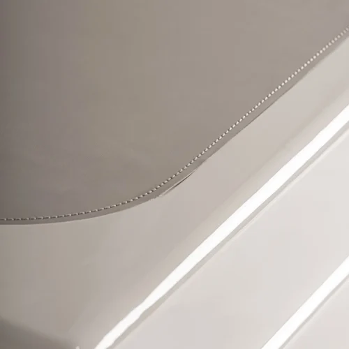 Table basse Whiel crème bords arrondis Vical Home — vue 4