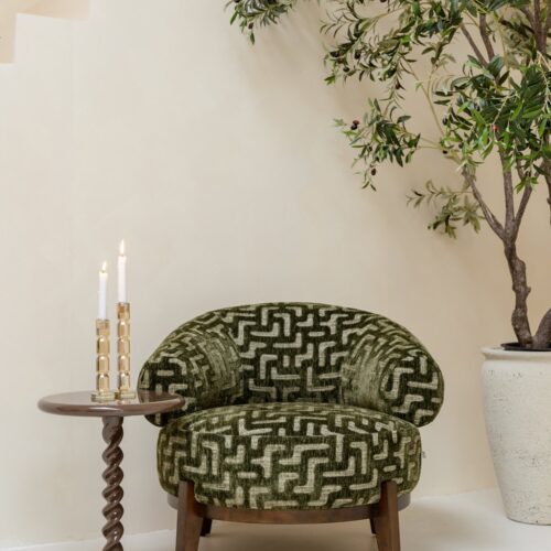 Table d'appoint Caspian brun châtaigne Richmond Interiors — vue 3