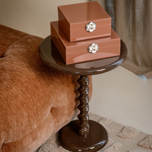 Table d'appoint Caspian brun châtaigne Richmond Interiors — vue 4