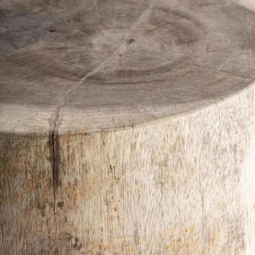 Table d'appoint Dhalje bois de suar naturel Vical Home — vue 2