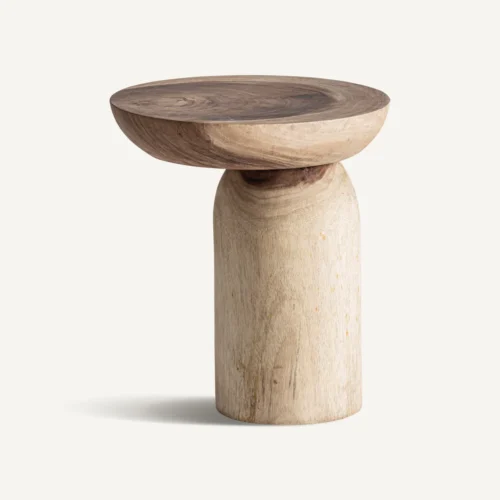 Table d'appoint Kalandi bois de suar marron Vical Home — vue 2