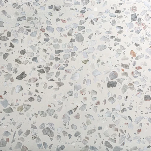 Table de bar Alferce terrazzo, chêne et acier doré 120 cm Vical Home — vue 7