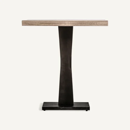 Table de bar Bugle manguier et fer 70 x 70 Vical Home