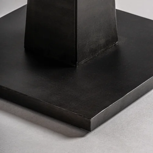 Table de bar Bugle manguier marron et fer noir 90 x 90 Vical Home — vue 4
