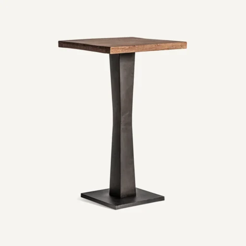 Table de bar Bugle manguier noir et fer naturel Vical Home — vue 2