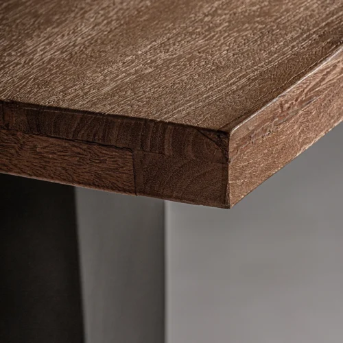 Table de bar Bugle manguier noir et fer naturel Vical Home — vue 3