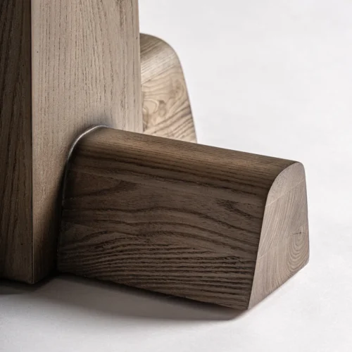Table de bar Karpacz chêne et travertin Vical Home — vue 4