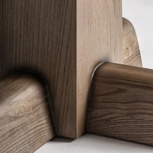 Table de bar Karpacz chêne et travertin Vical Home — vue 5