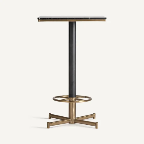Table de bar Mhere noir et doré Vical Home