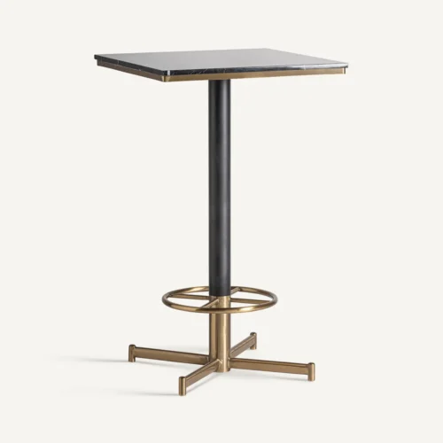 Table de bar Mhere noir et doré Vical Home — vue 2