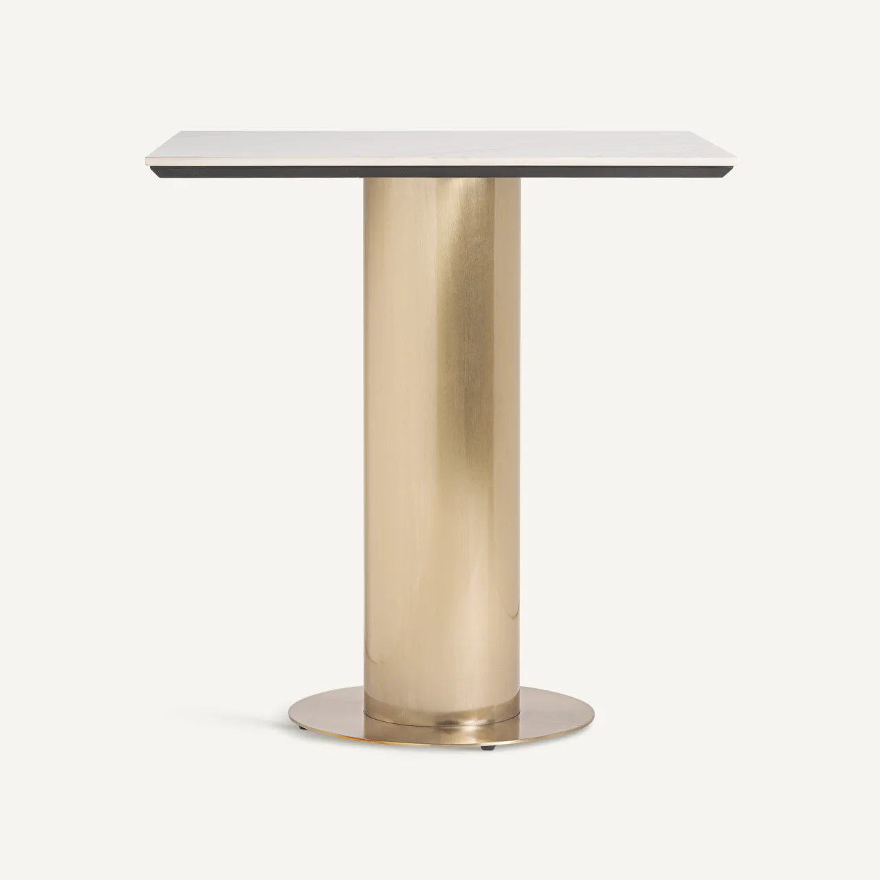 Table de bar Naustdal doré et blanc Vical Home