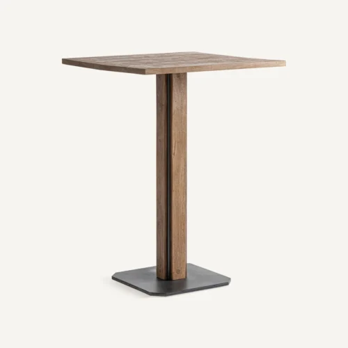 Table de bar Rho manguier et fer noir Vical Home — vue 2