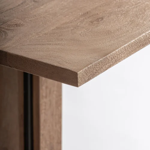 Table de bar Rho manguier et fer noir Vical Home — vue 3