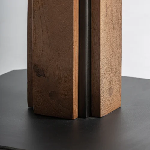 Table de bar Rho manguier et fer noir Vical Home — vue 5