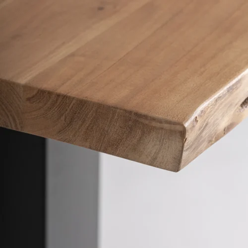 Table de bar Stow manguier et fer noir Vical Home — vue 4