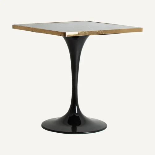 Table de bar Than acier noir 70 x 70 Vical Home — vue 2