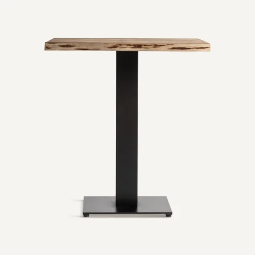 Table de bar Tinjat acacia et fer noir 70 cm Vical Home