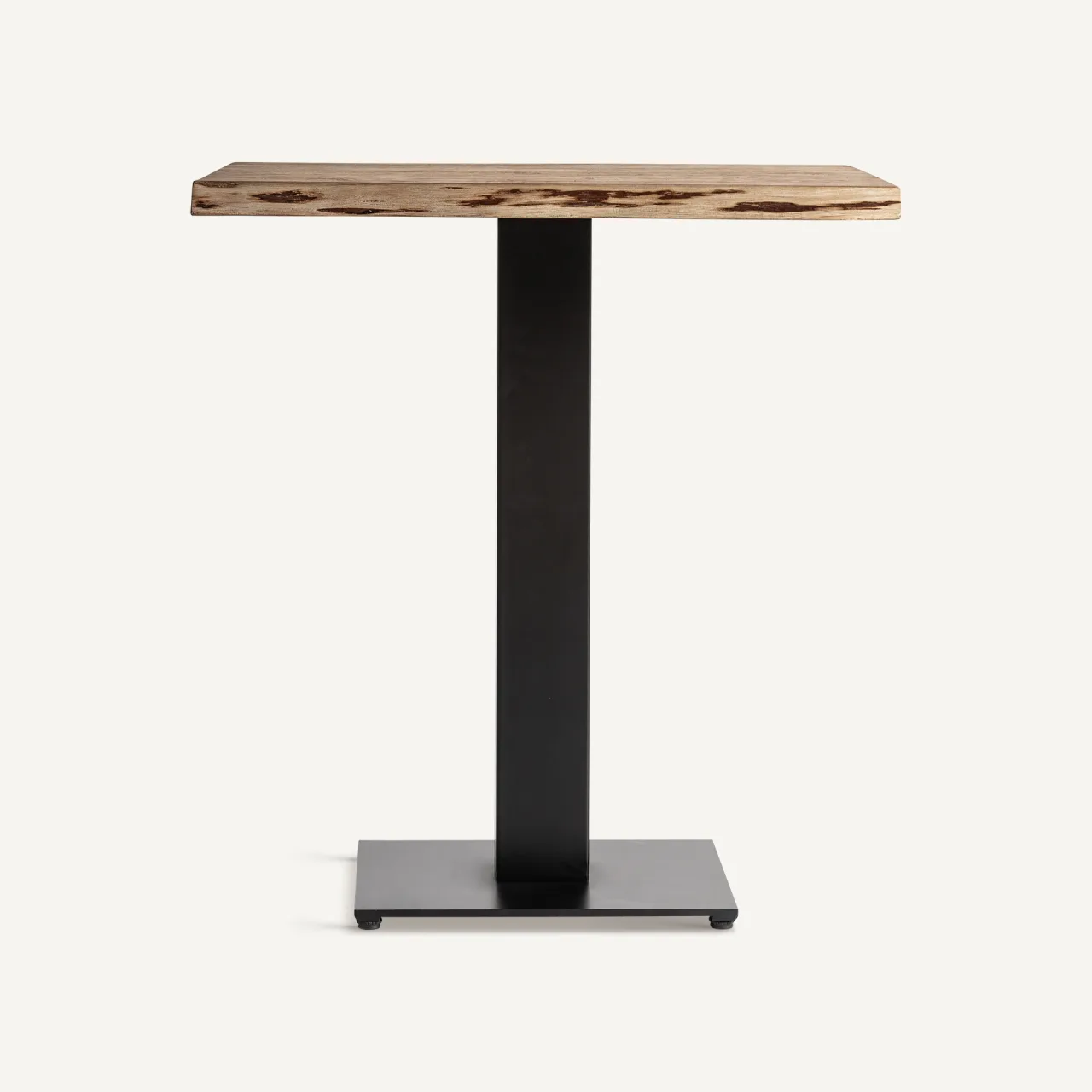 Table de bar Tinjat acacia et fer noir 70 cm Vical Home