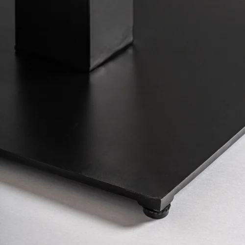 Table de bar Tinjat acacia et fer noir 70 cm Vical Home — vue 4