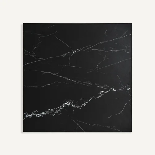 Table de bar Ullaland dorée plateau noir 70 x 70 Vical Home — vue 3