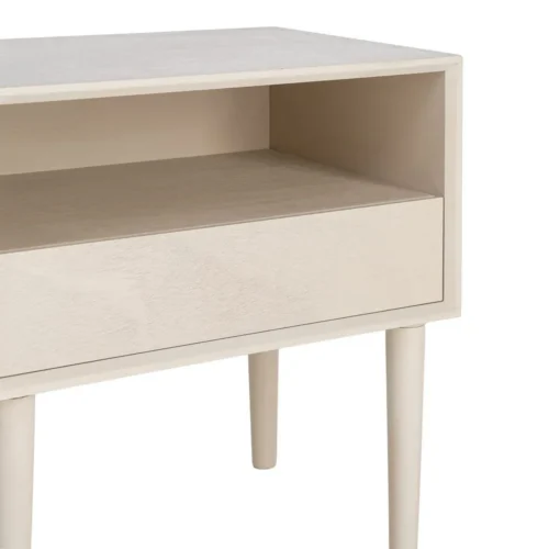 Table de chevet 1 tiroir crème Ixia 50 cm — vue 4
