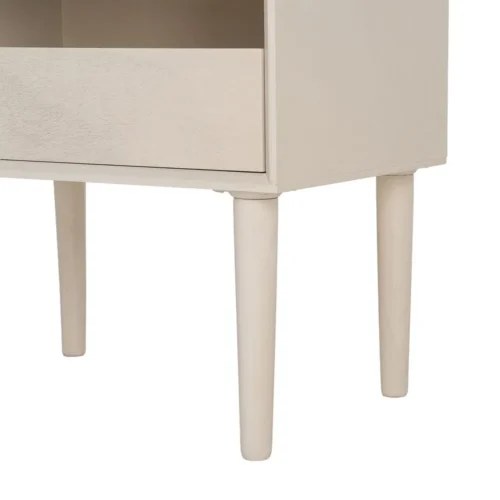 Table de chevet 1 tiroir crème Ixia 50 cm — vue 8