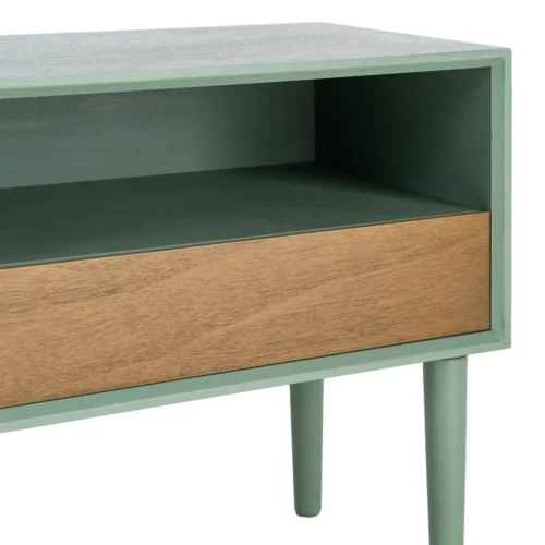 Table de chevet 1 tiroir vert Ixia 50 cm — vue 4
