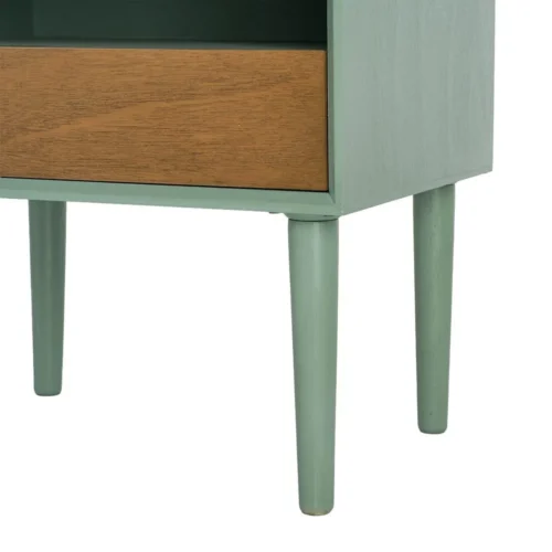 Table de chevet 1 tiroir vert Ixia 50 cm — vue 8