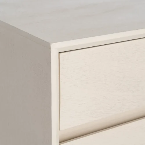 Table de chevet à tiroirs crème Ixia 50 cm — vue 5
