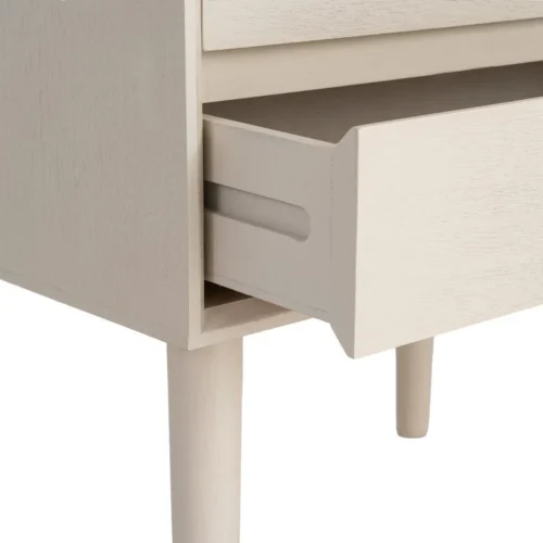 Table de chevet à tiroirs crème Ixia 50 cm — vue 6