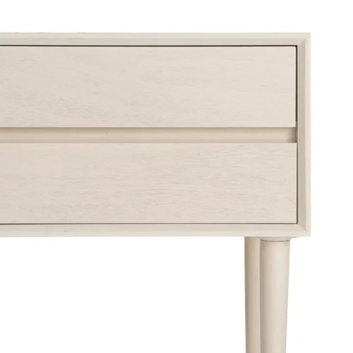 Table de chevet à tiroirs crème Ixia 50 cm — vue 7