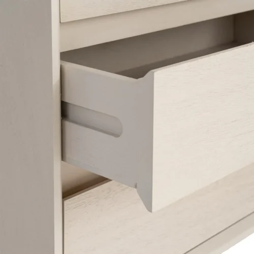 Table de chevet à tiroirs crème Ixia 62 cm — vue 6