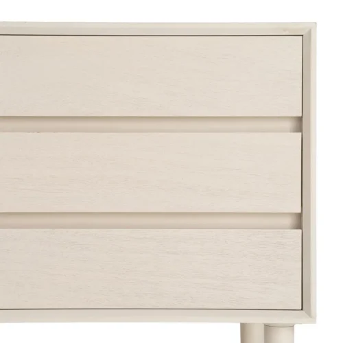 Table de chevet à tiroirs crème Ixia 62 cm — vue 7