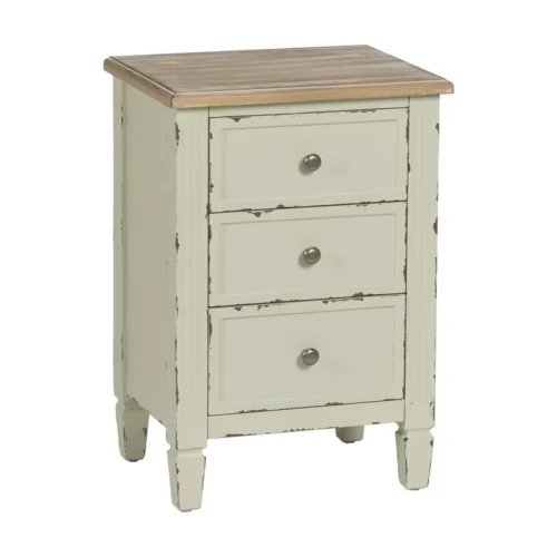 Table de chevet beige Ixia 45 cm — vue 3