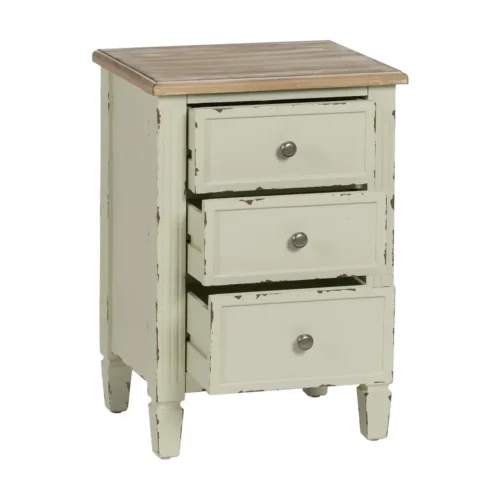 Table de chevet beige Ixia 45 cm — vue 4