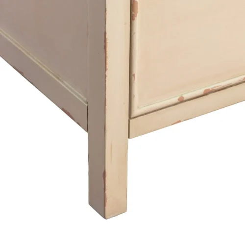 Table de chevet blanc patiné 3 tiroirs Ixia 65 cm — vue 4
