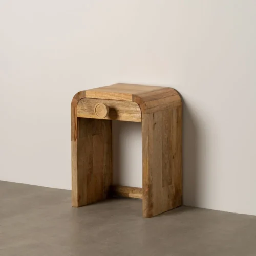 Table de chevet bois de manguier naturel Ixia 45 cm