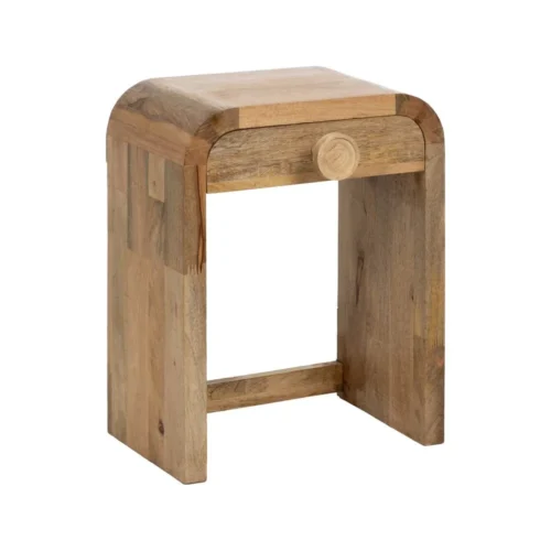 Table de chevet bois de manguier naturel Ixia 45 cm — vue 2
