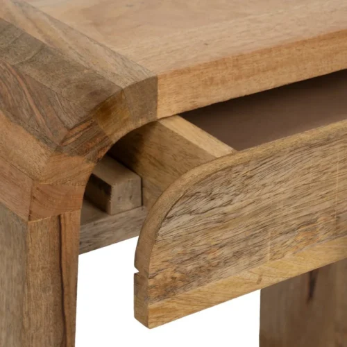 Table de chevet bois de manguier naturel Ixia 45 cm — vue 5