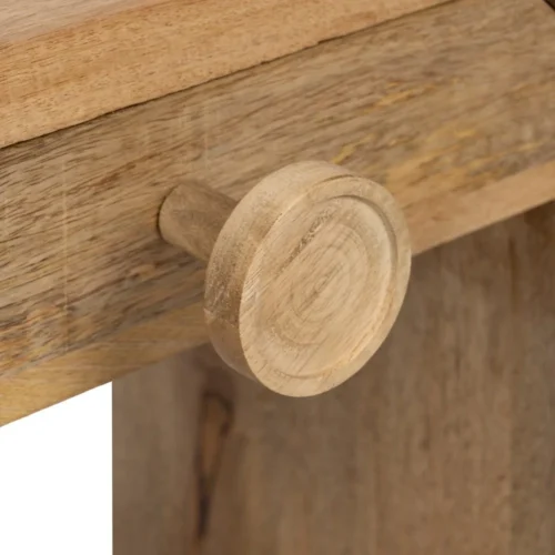 Table de chevet bois de manguier naturel Ixia 45 cm — vue 7