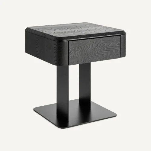 Table de chevet Caiza orme noir Vical Home — vue 2
