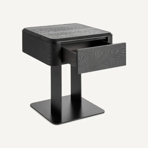 Table de chevet Caiza orme noir Vical Home — vue 3