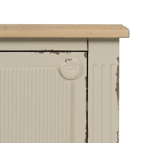 Table de chevet crème pieds bas Ixia 48 cm — vue 6